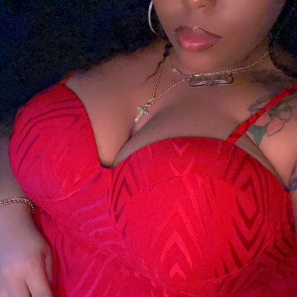 Red Fringe Dress - Picture 3 of 3